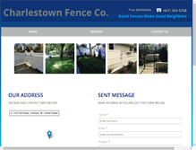 Tablet Screenshot of charlestownfence.com